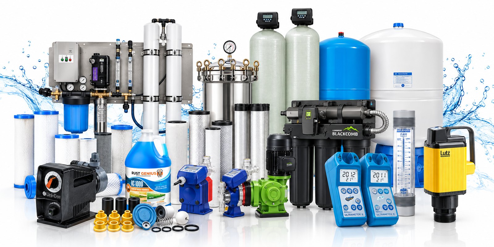Water treatment filters & equipment